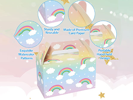 Custom Rainbow Favor Boxes